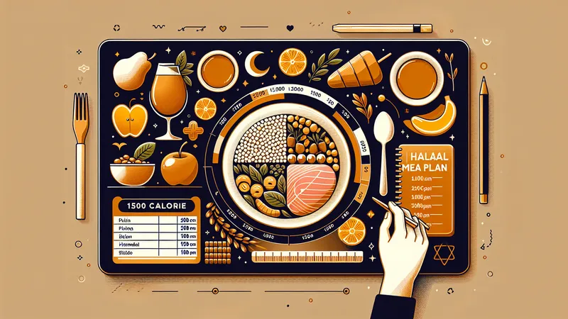 Weekly halal meal prep containers with balanced macros