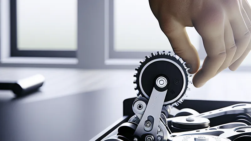 Adjustable dumbbells in use during a home workout