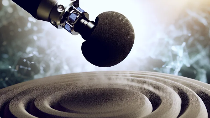 Athlete using massage gun on quadriceps