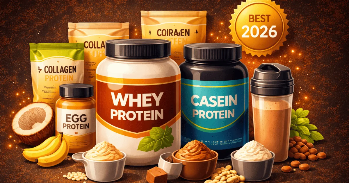 Beginner supplement starter pack — protein, creatine, vitamin D, fish oil