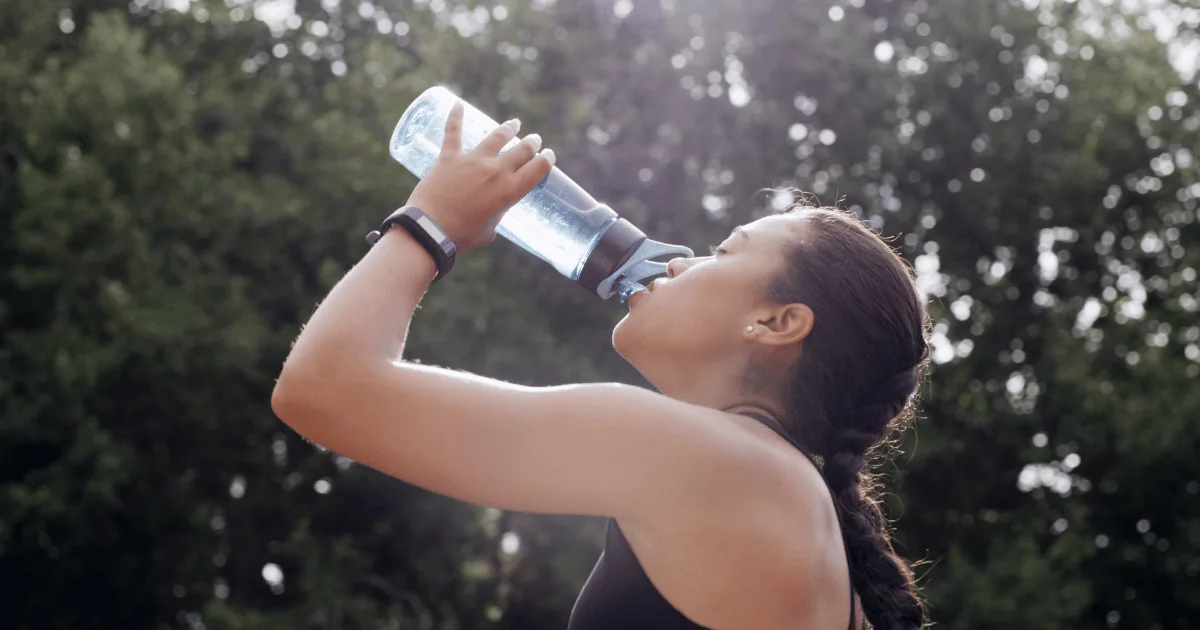 Athlete hydration concept — electrolyte minerals and sports performance