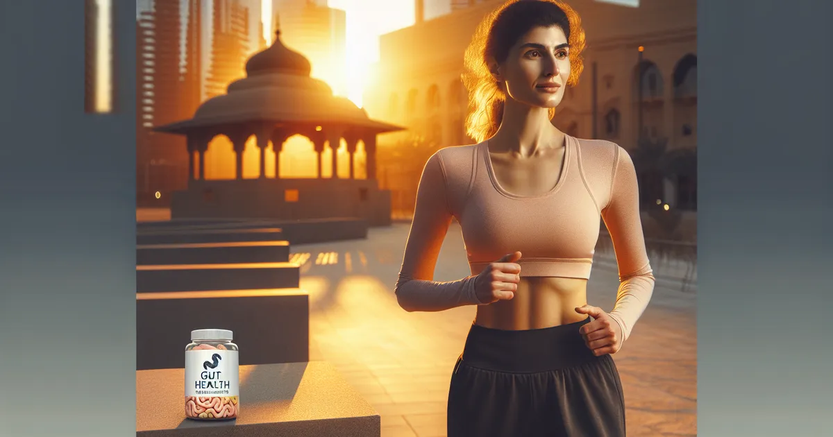 Various gut health supplements in capsules and powder form