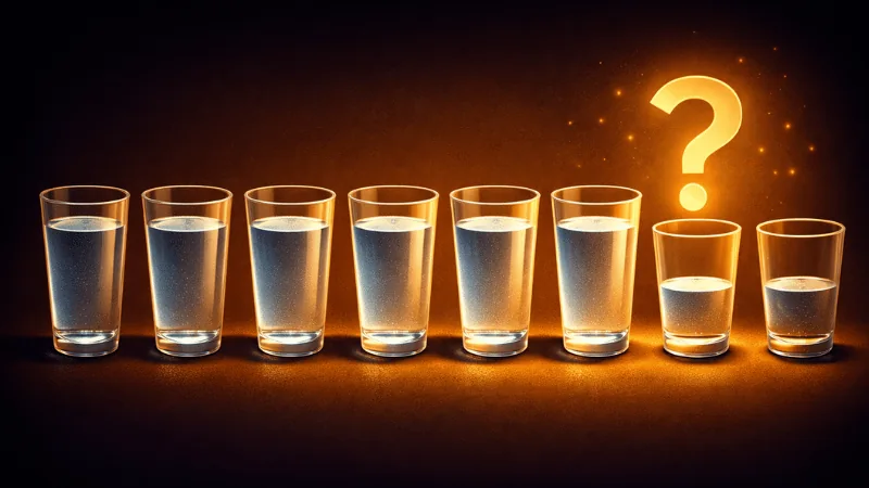 The 8-glasses-a-day myth — hydration needs vary by individual