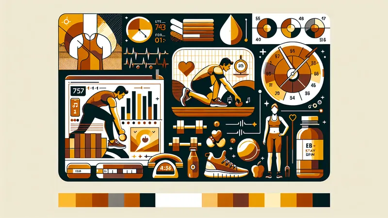 Fitness enthusiast following a routine at the gym