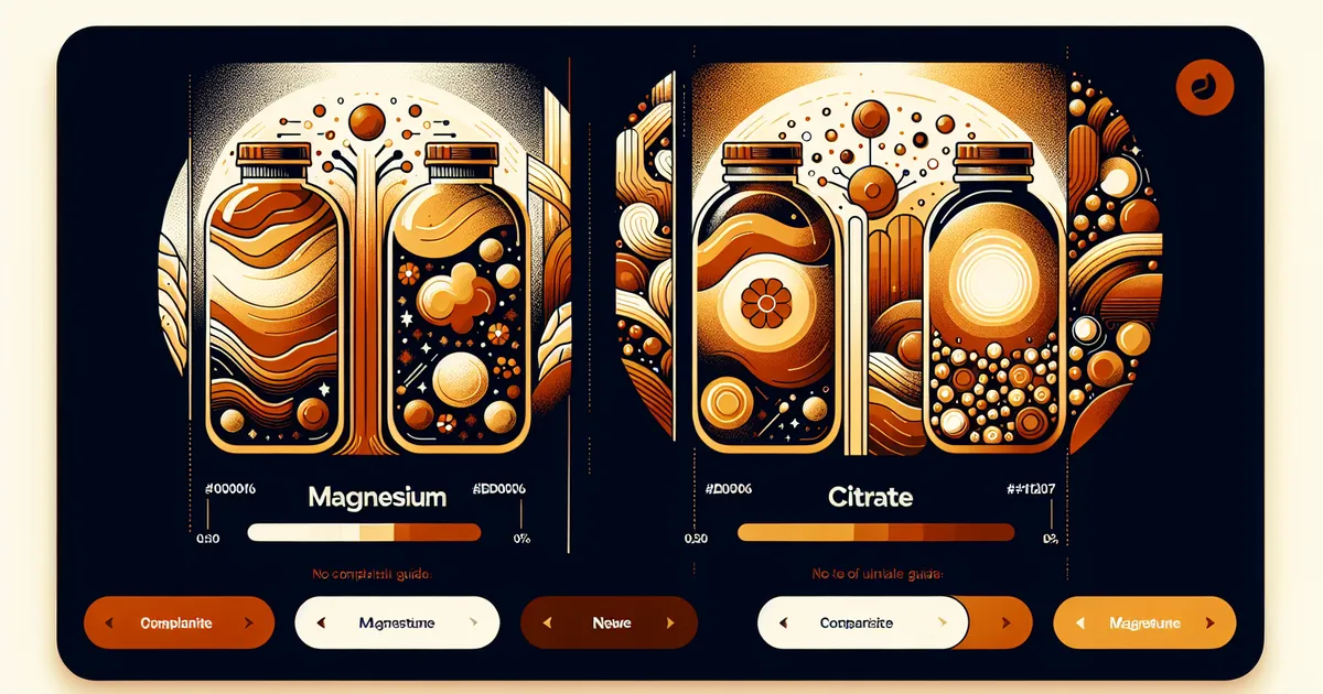 Magnesium supplement forms compared — glycinate, citrate, and oxide capsules