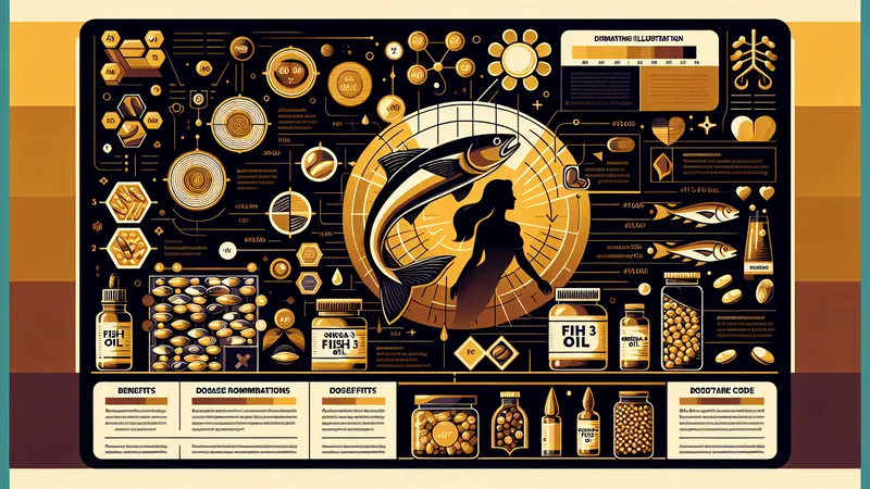 Diagram showing the benefits of EPA and DHA from fish oil